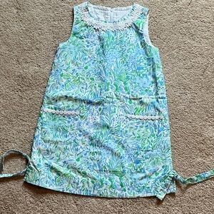 Lilly Pulitzer Blue and Green Floral Dress